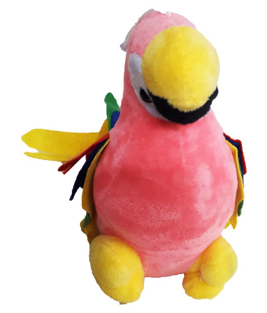 pink parrot stuffed animal