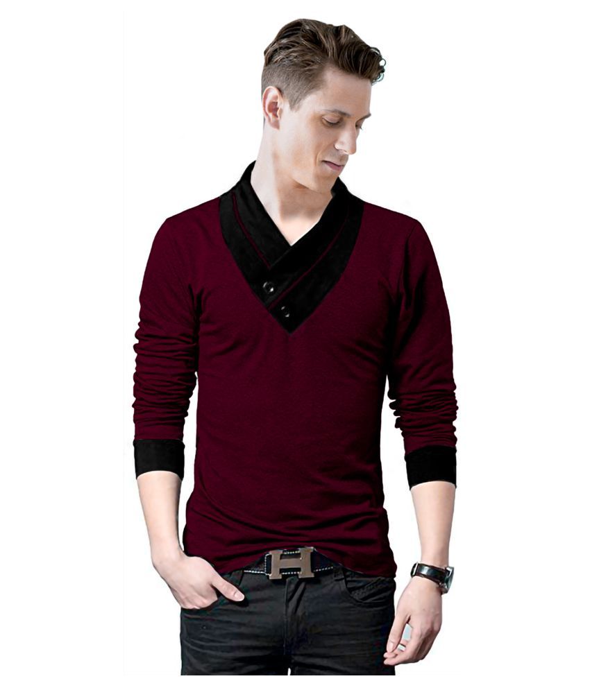 Eyebogler Red Full Sleeve T-Shirt - Buy 