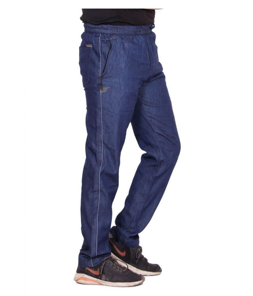 mens blue jean pajama pants