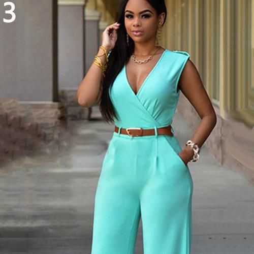 v neck sleeveless romper