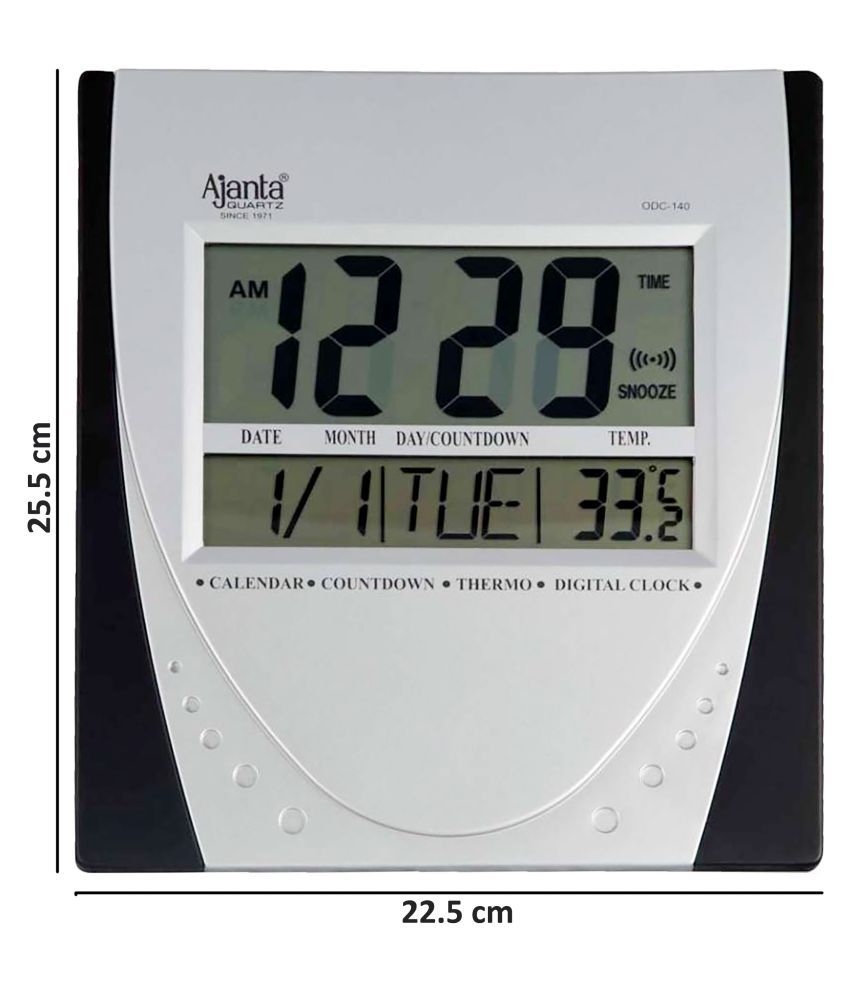 Ajanta Rectangular Digital Wall Clock ODC140 ( 25 x 2 cms ) Buy