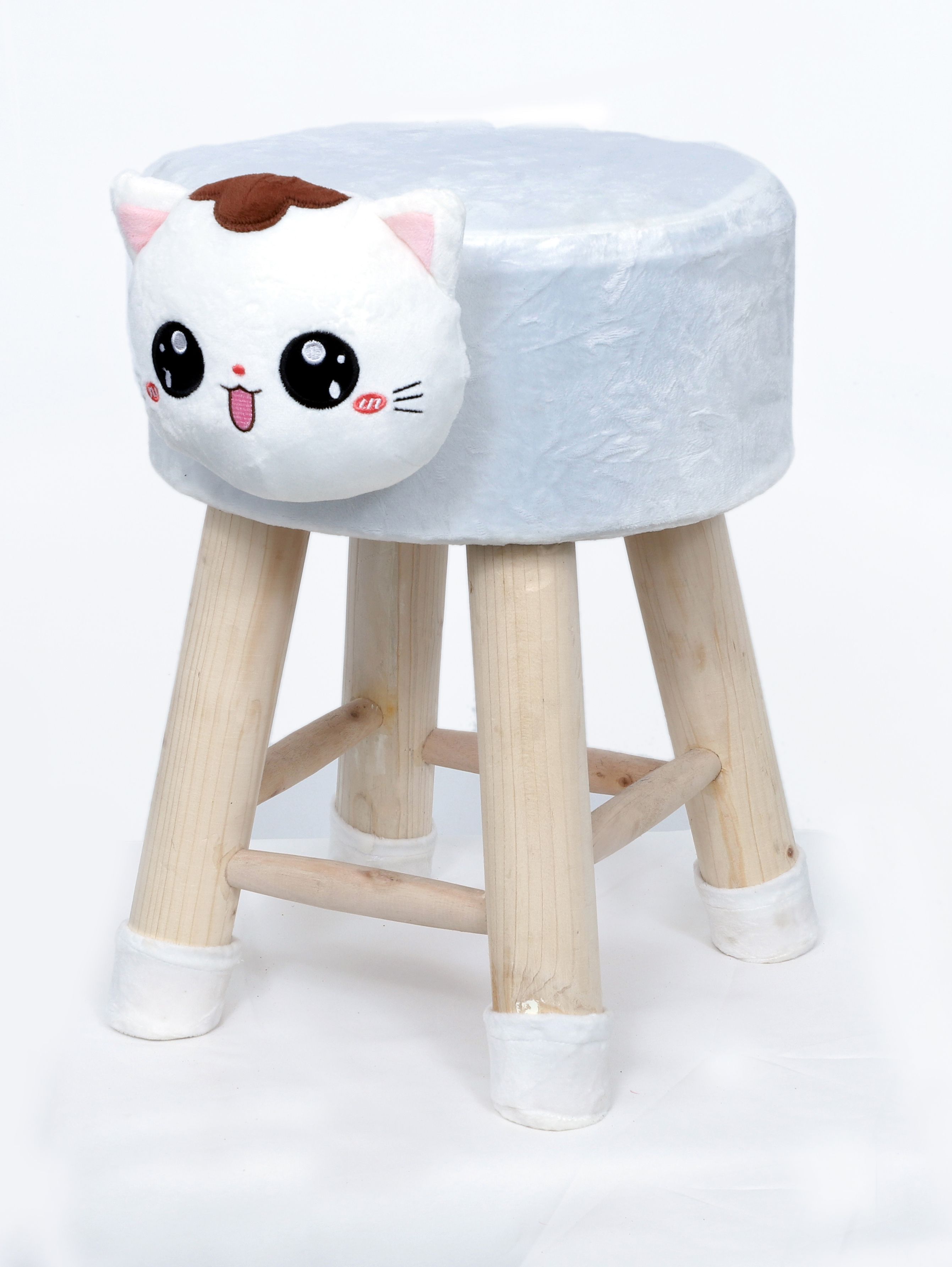 Valtellina Kitty/Cat Animal Shaped Ottoman/Foot Stool for Kids,  30x30x42CMS- White - Buy Valtellina Kitty/Cat Animal Shaped Ottoman/Foot  Stool for Kids, 30x30x42CMS- White Online at Best Prices in India on  Snapdeal