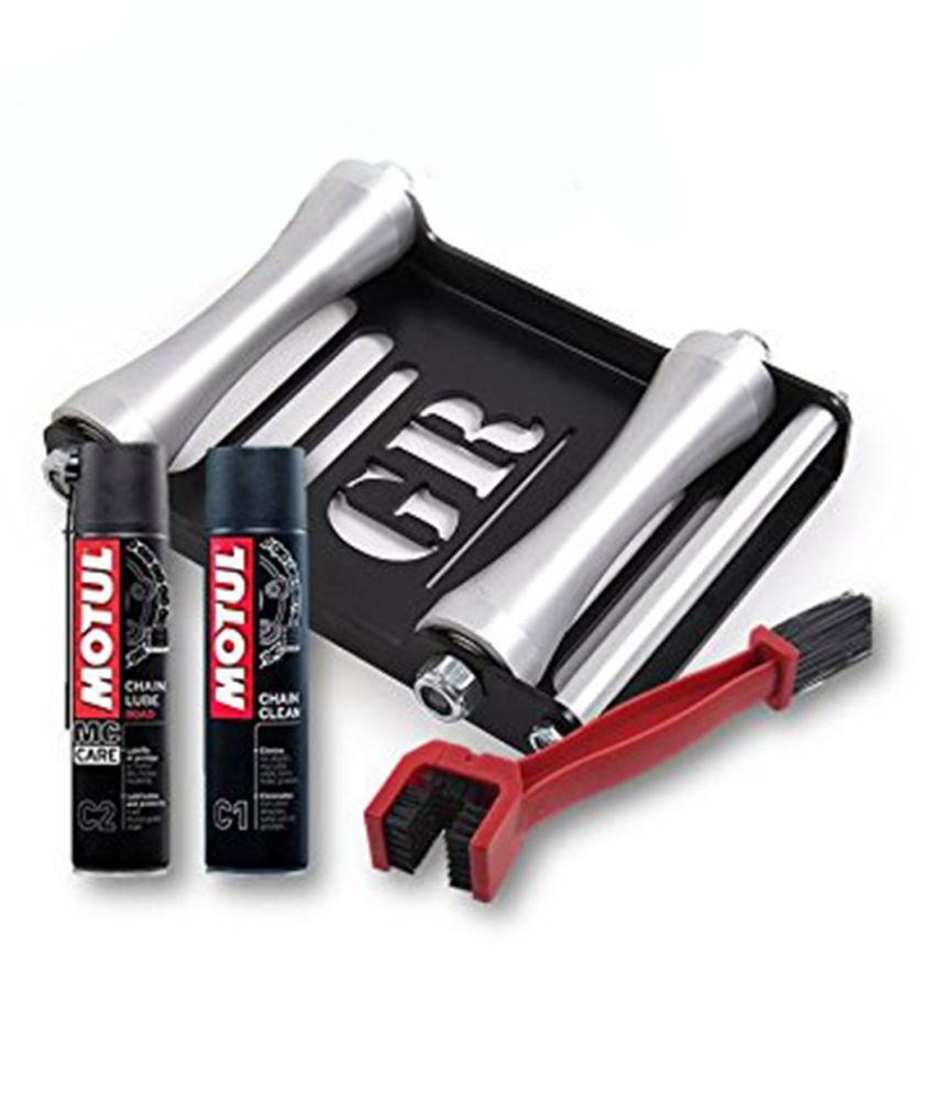 GrandPitstop Chain Cleaning Brush Red with Motul Combo of C1 Chain