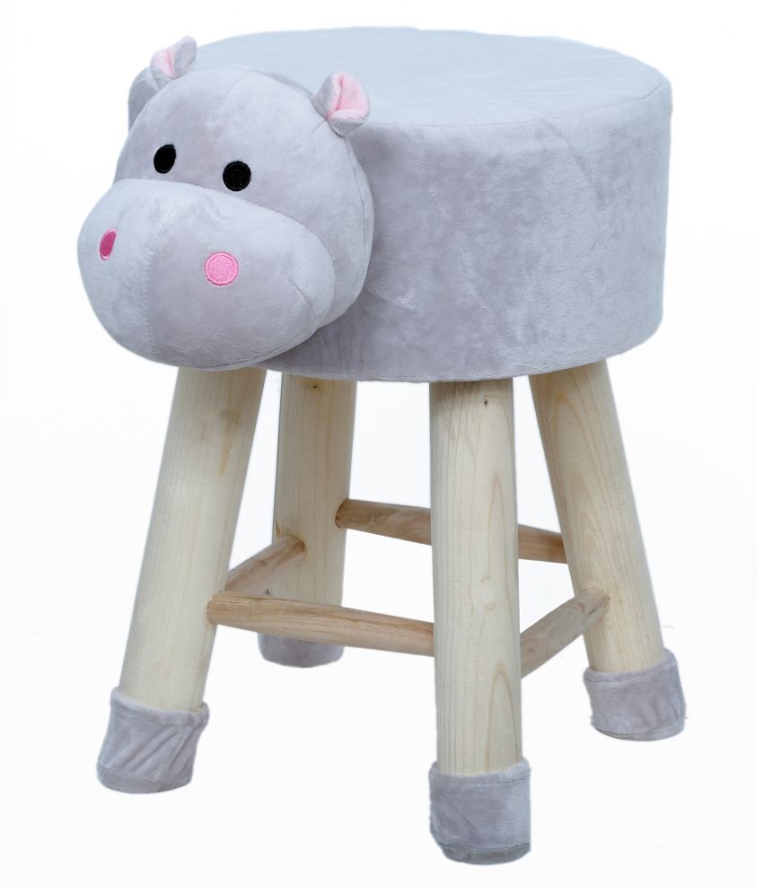 Welhouse India Hippo Animal Shaped Ottoman/Foot Stool for Kids,  30x30x42CMS- Grey - Buy Welhouse India Hippo Animal Shaped Ottoman/Foot  Stool for Kids, 30x30x42CMS- Grey Online at Best Prices in India on Snapdeal