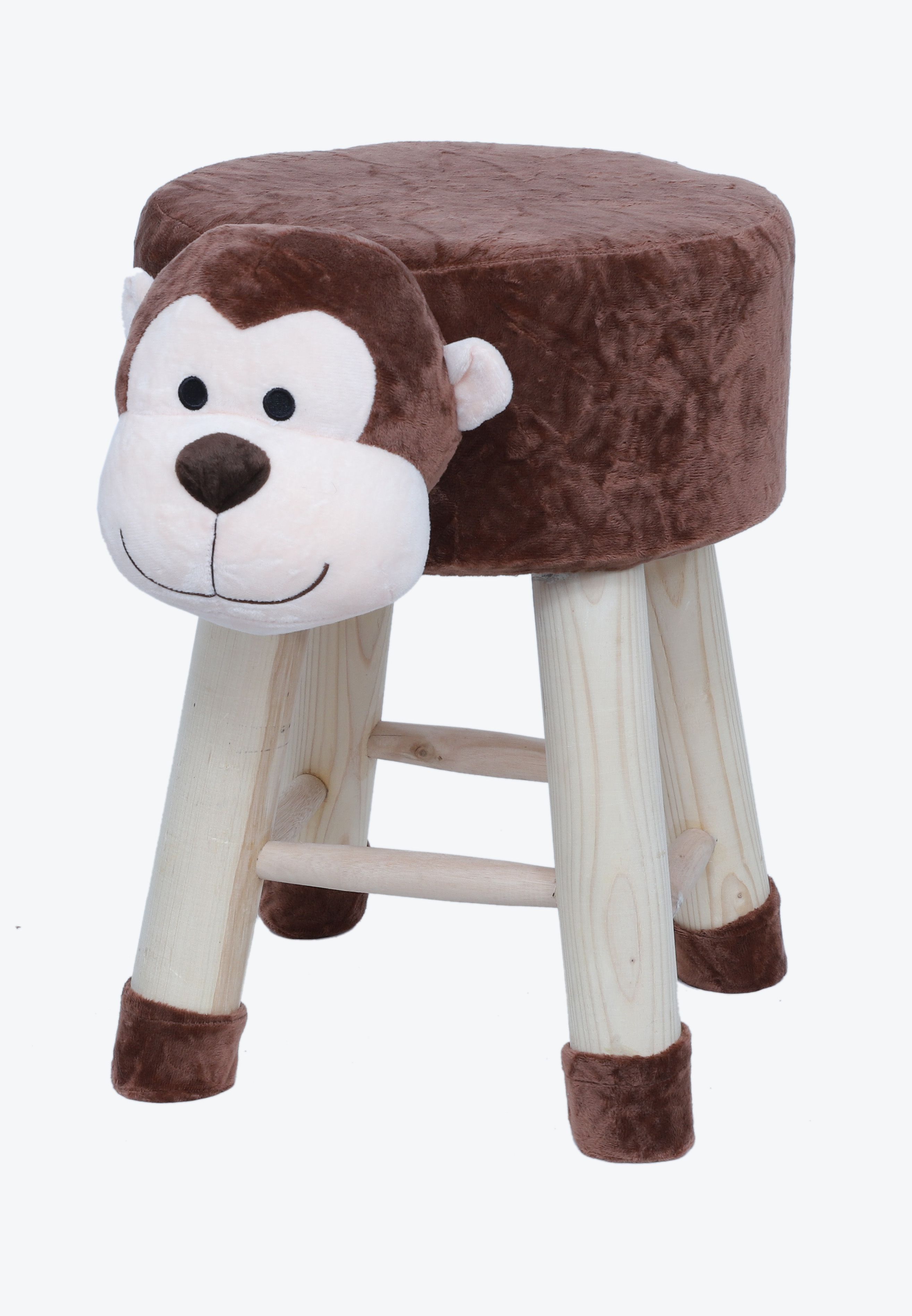 Welhouse India Monkey Animal Shaped Ottoman/Foot Stool for Kids,  30x30x42CMS- Brown - Buy Welhouse India Monkey Animal Shaped Ottoman/Foot  Stool for Kids, 30x30x42CMS- Brown Online at Best Prices in India on  Snapdeal