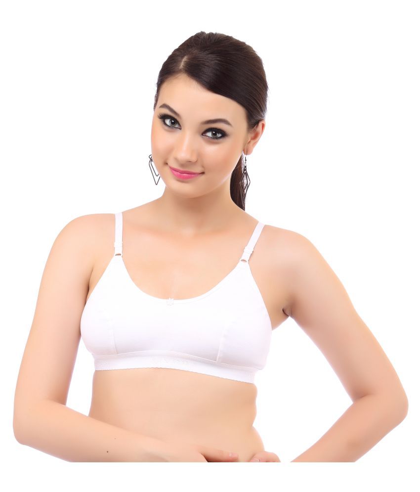 Buy Mybra Cotton Sports Bra White Online At Best Prices In India Snapdeal