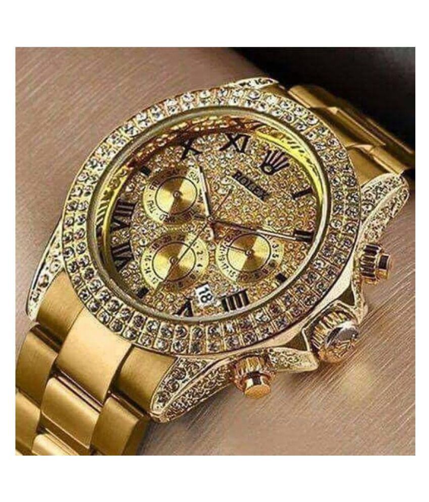 rolex gold diamond watch price