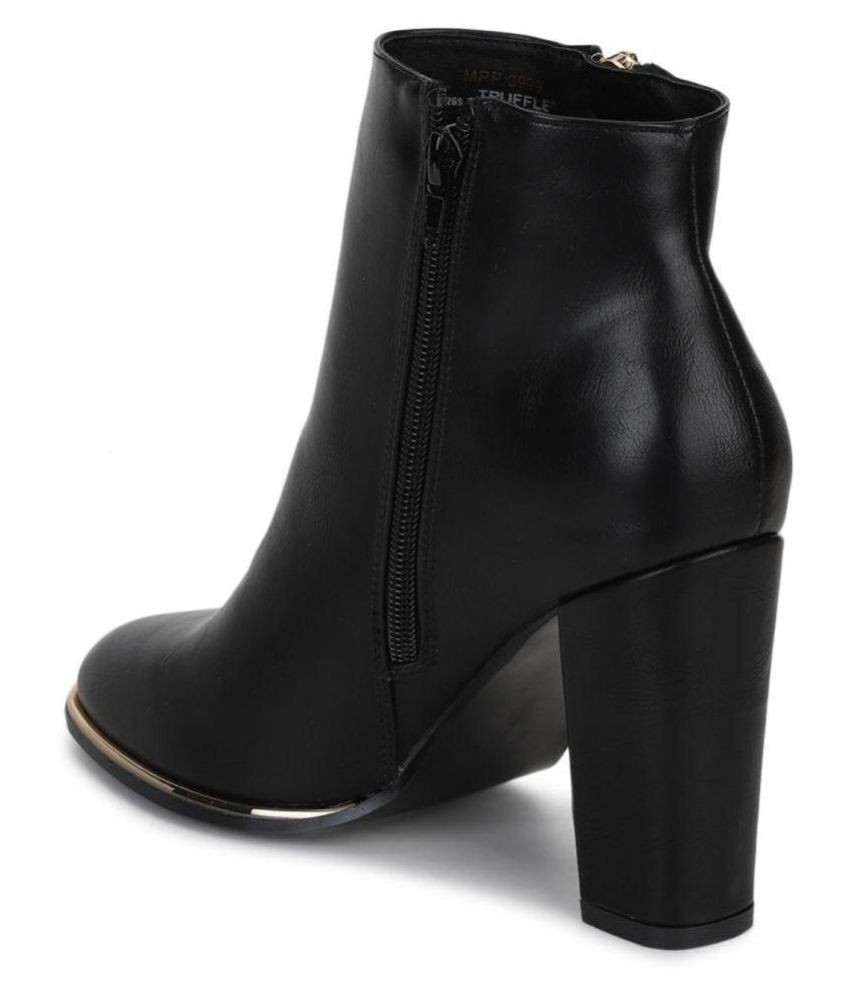 truffle collection mid heel ankle boots