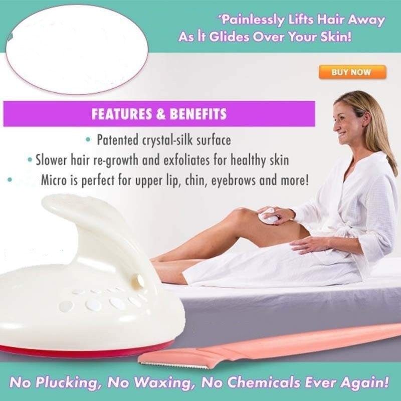 WowObjects 1Pc Massager Face Nina Silk Hair Removal Painless Smooth Legs  Skin Pad Hair Removal Set Back Leg Massageador Multi: Buy WowObjects 1Pc  Massager Face Nina Silk Hair Removal Painless Smooth Legs
