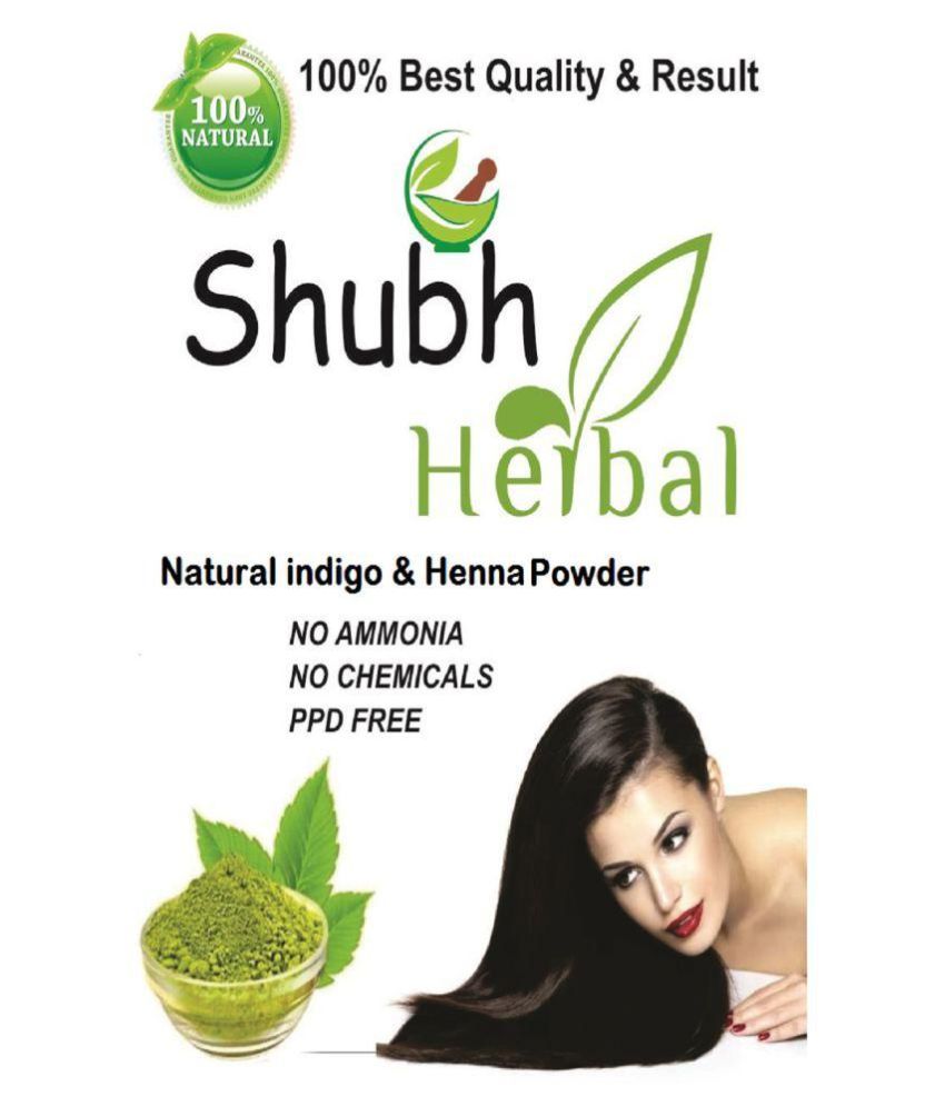 Elina Shubh Herbal Permanent Hair Color Black 200 Gm Pack Of 2