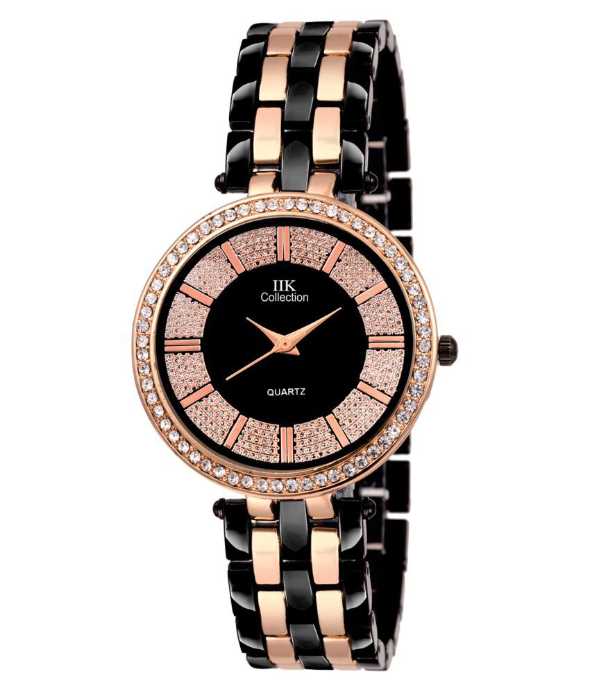     			IIK COLLECTION Metal Round Womens Watch