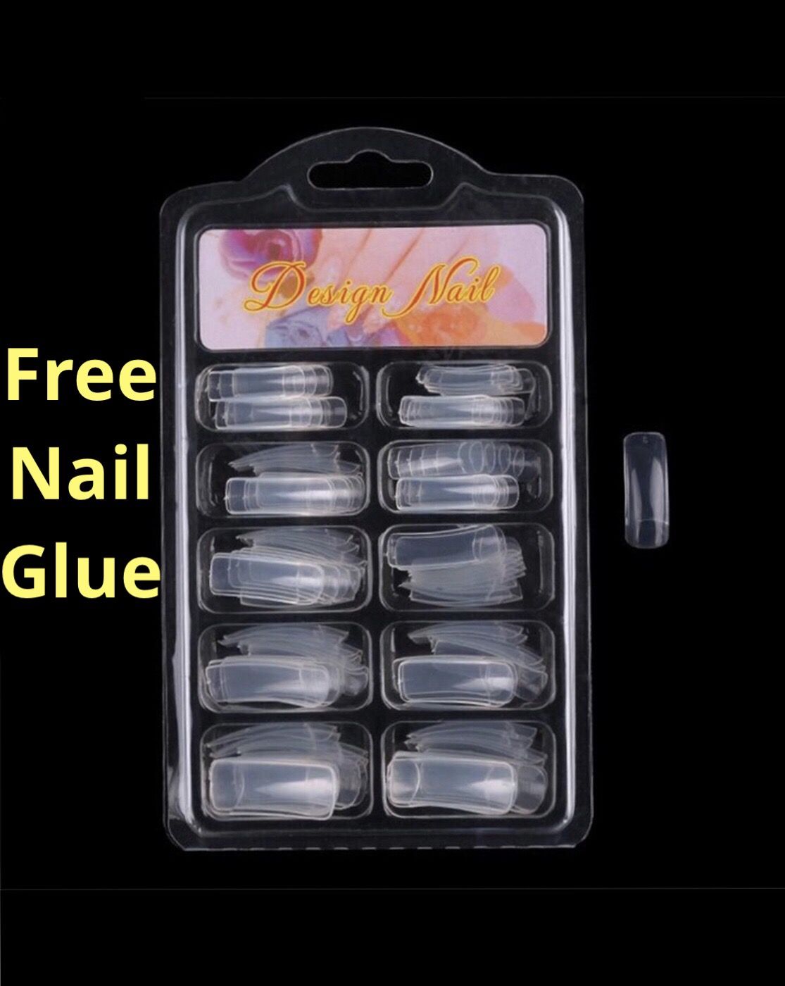 Best Buy 100 High Quality Fake Nails Transparent French Nail Kit
