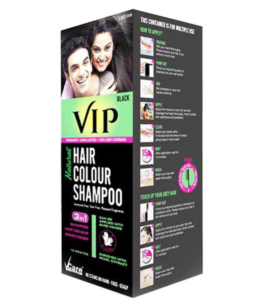 VIP Black Shampoo Hair Color Conditioner -180 ml: Buy VIP Black Shampoo  Hair Color Conditioner -180 ml at Best Prices in India - Snapdeal