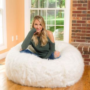Bean Bag White Fur Buy Bean Bag White Fur Online At Best Prices In India On Snapdeal