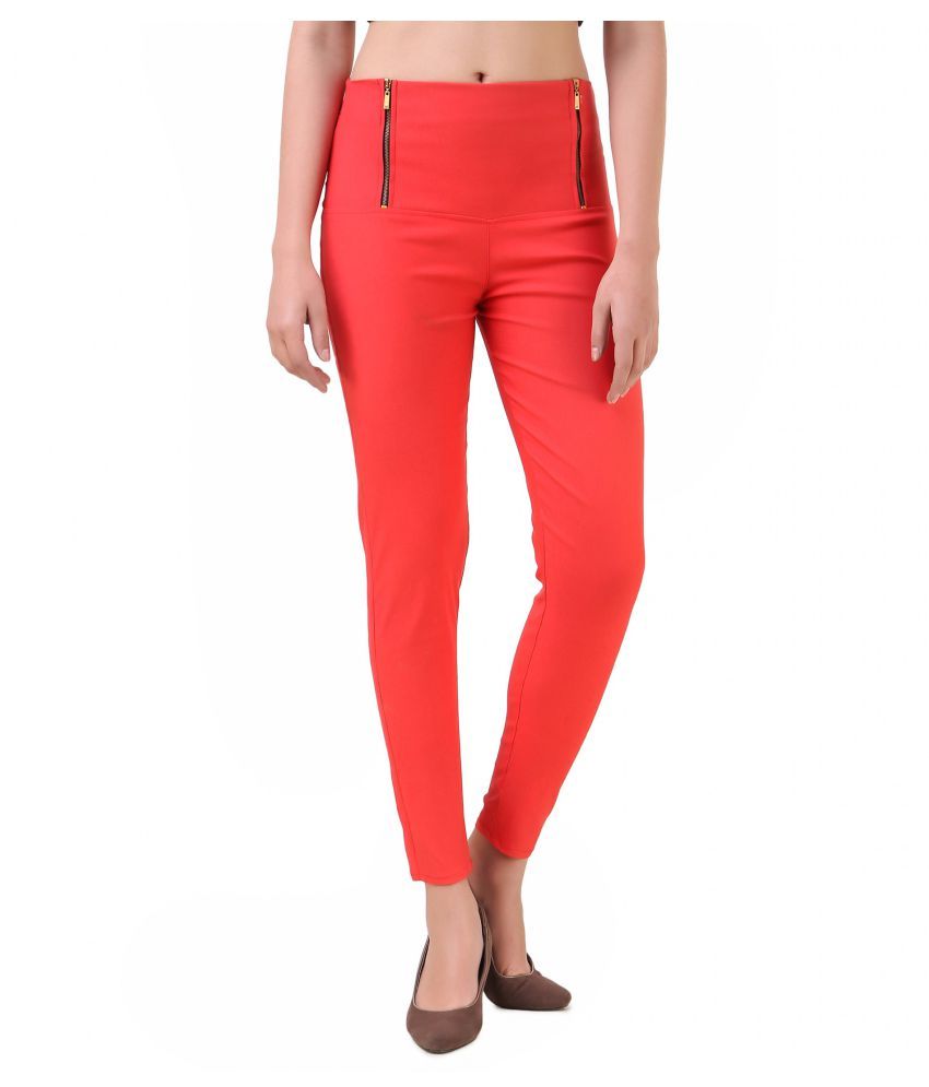 red jeggings online