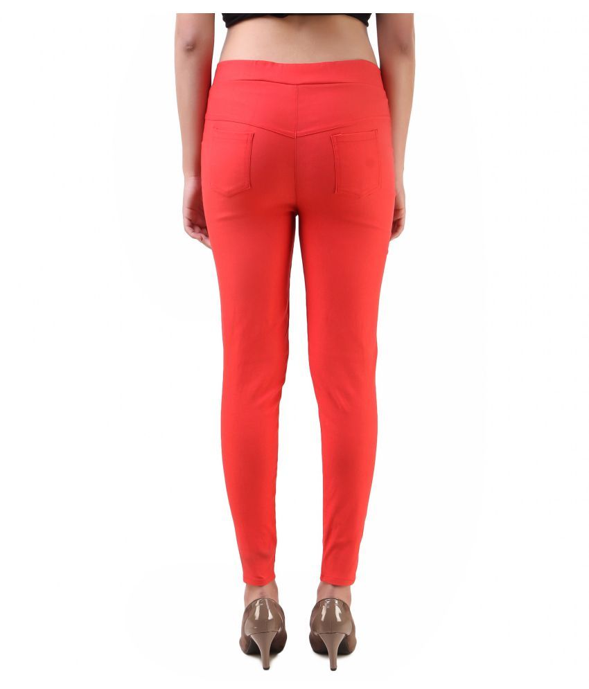 red jeggings online