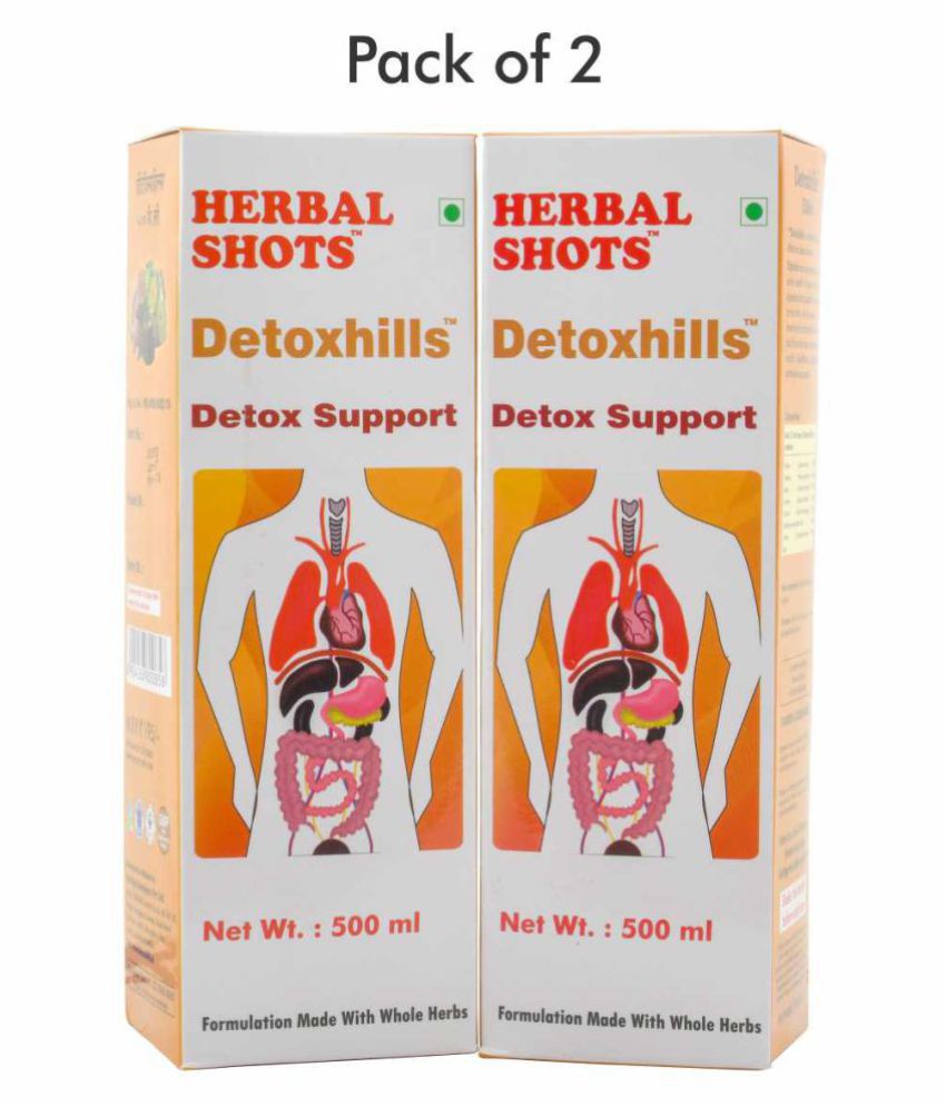     			Herbal Hills Detoxhills Herbal Shots Liquid 500 ml Pack Of 2