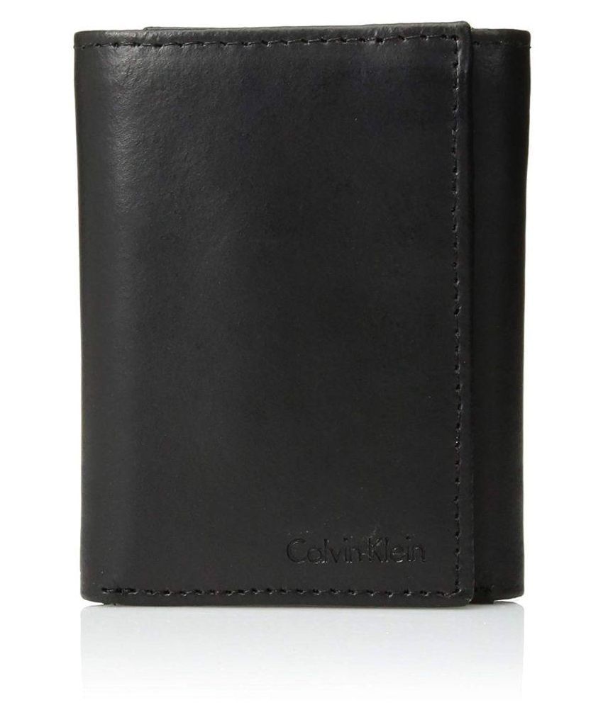 Calvin Klein Leather Black Formal Short Wallet: Buy Online at Low Price in India - Snapdeal