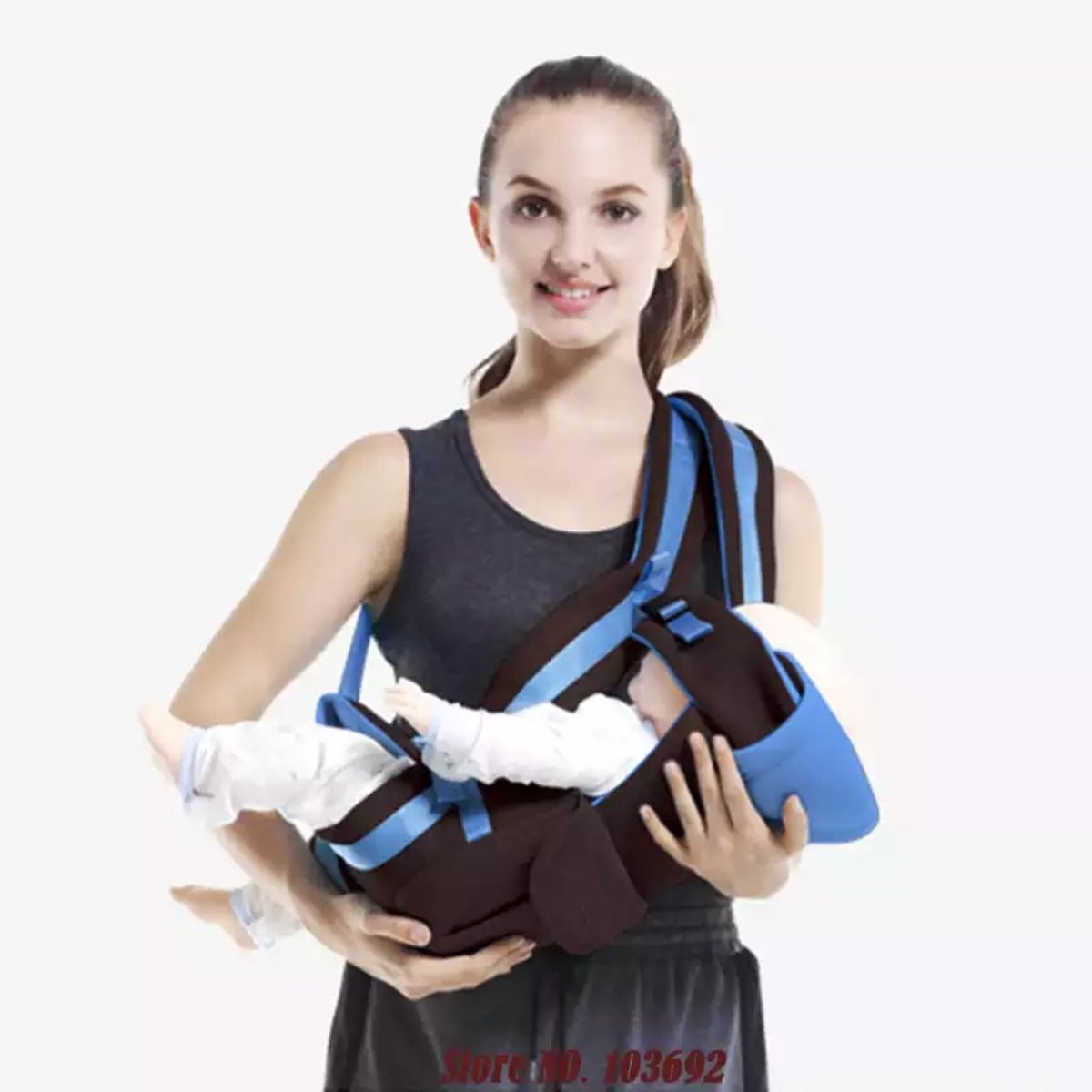 Baby 5 In 1 Carrier Bag With Different Positions Baby Carrier (Black