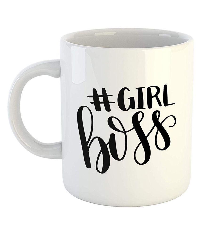 IMPRINT Girls Boss Mug- 11Oz Printed Coffee Mug -White-Tea Cup Gift for ...