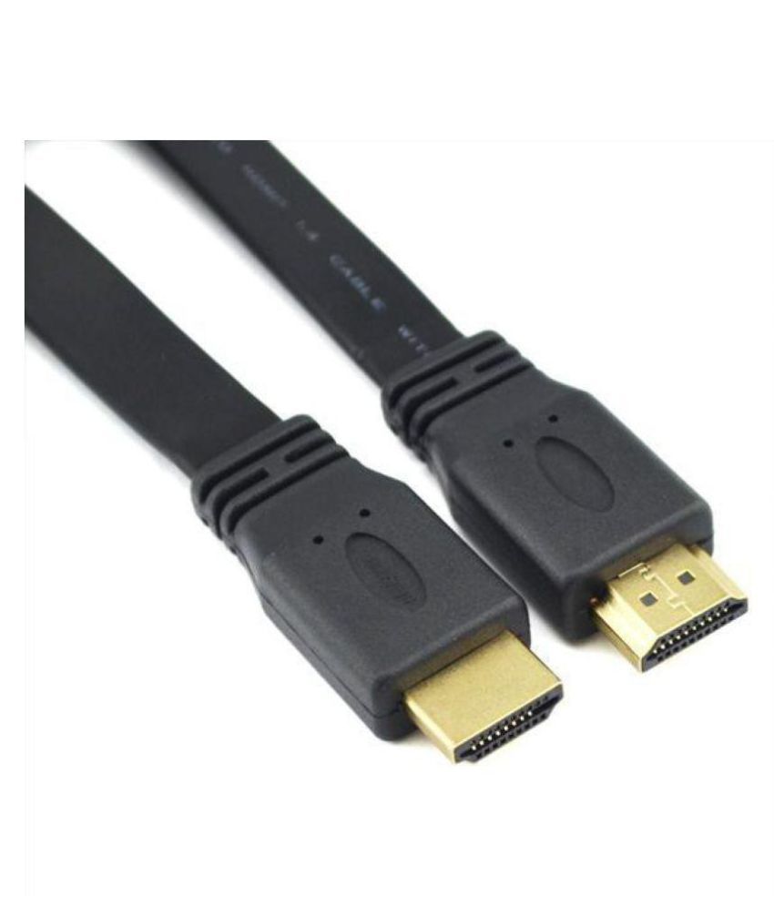 Q3 3m HDMI 24K Gold Plated 1.4 Version Flat HDMI Cable Black Buy Q3