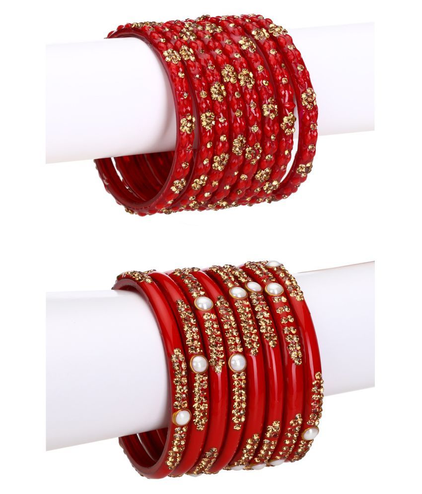     			AFAST - Red Bangle (Pack of 2)