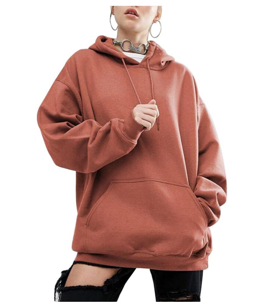 plus size orange hoodie