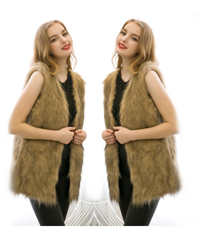 Women's Fashion Faux Fur Banquet Vest 