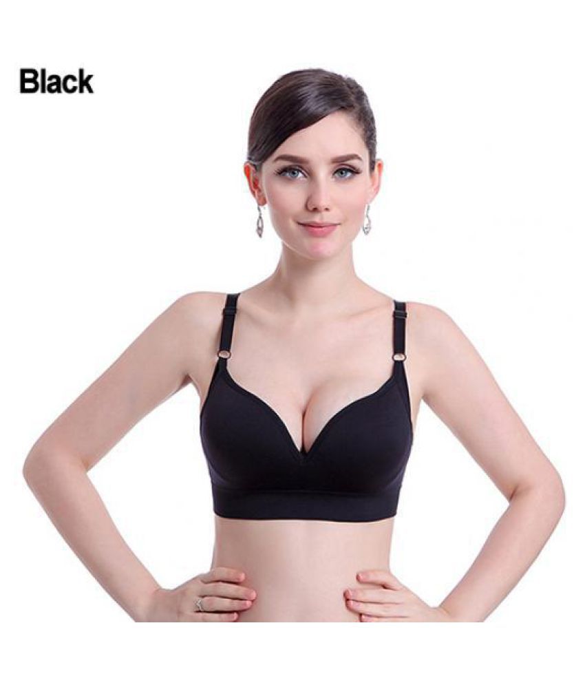 Buy Women Breathable Wireless Padded Seamless Smooth Comfort Gather