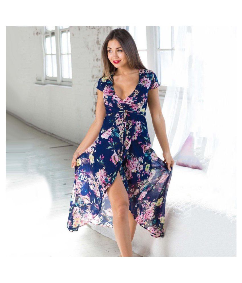 Women Summer Boho Long Maxi Evening 