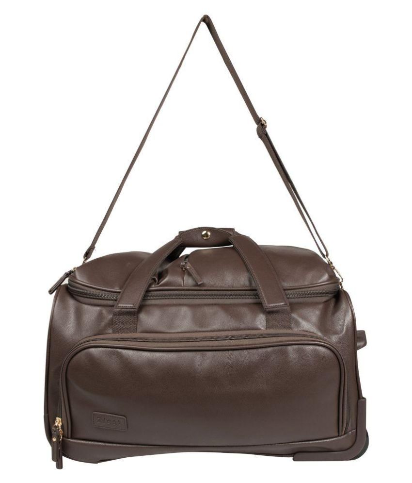 bally leather duffle bag