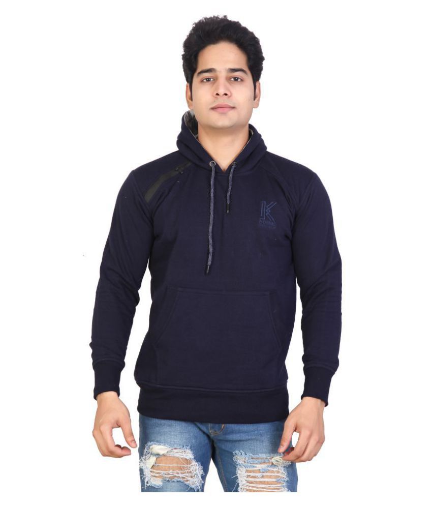     			Awack Navy Hooded Sweatshirt