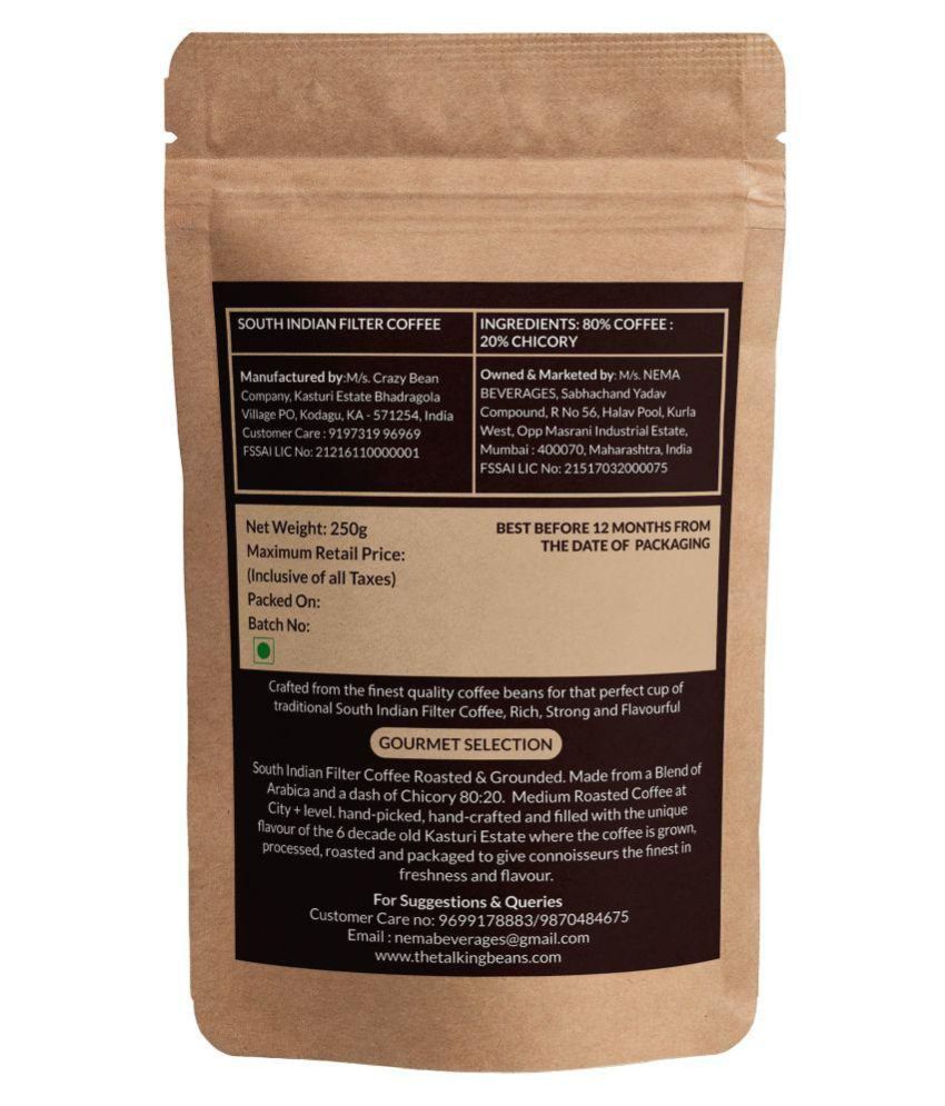 The Talking Beans Medium Ground Coffee 500 gm Pack of 2