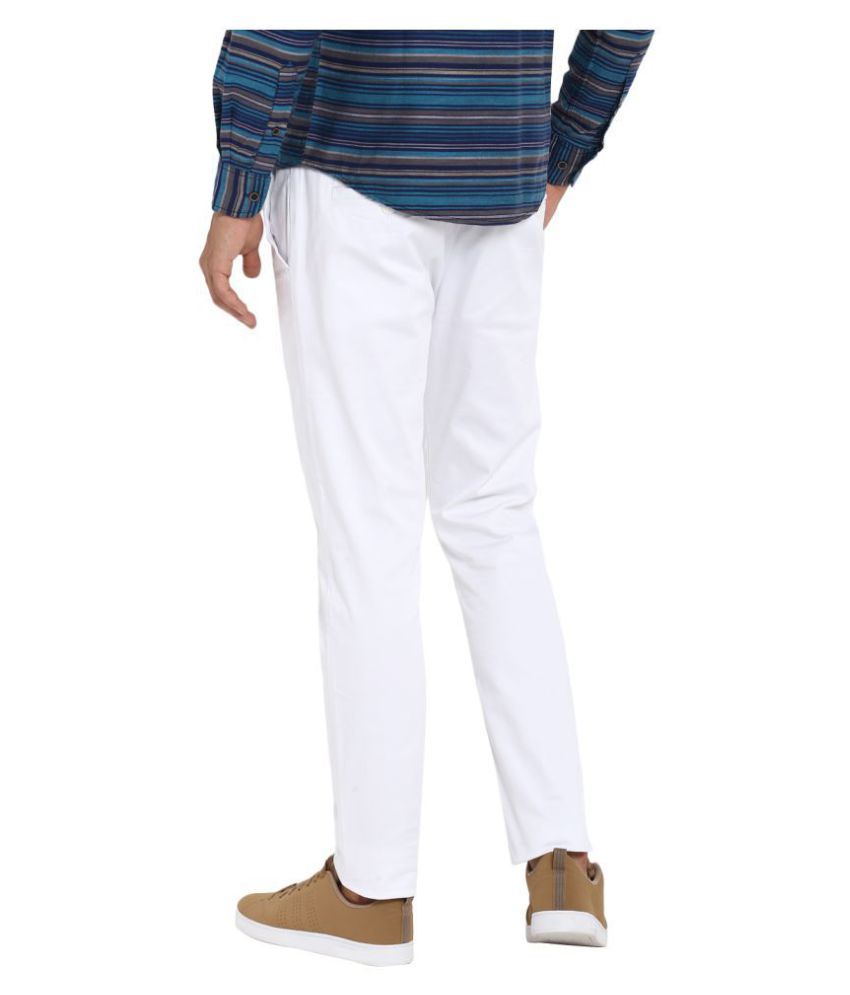 red tape white jeans