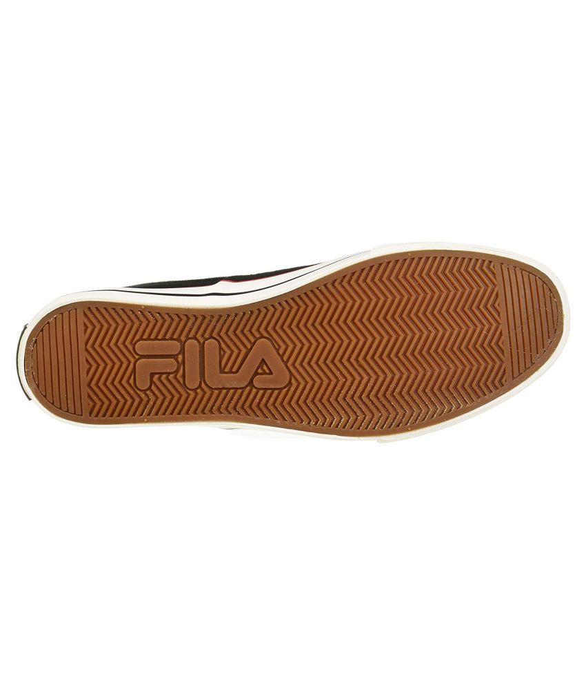 fila black casual shoes