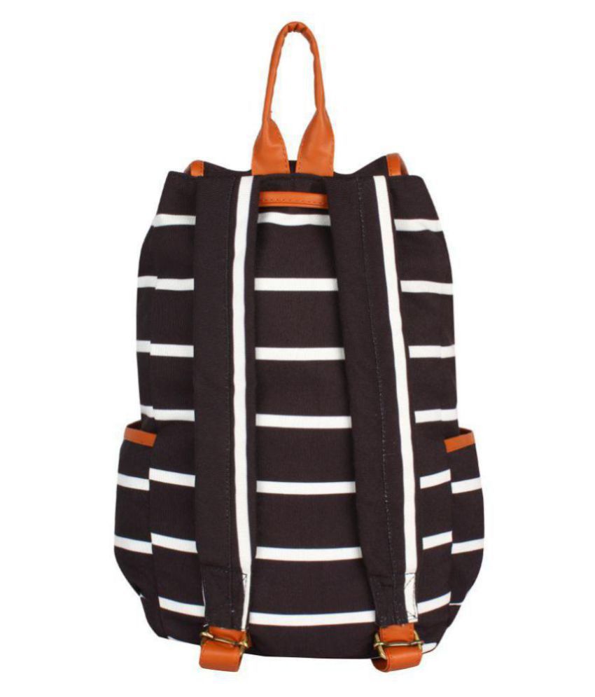 Lychee Bags Black Canvas Backpack - Buy Lychee Bags Black Canvas Backpack Online at Best Prices ...