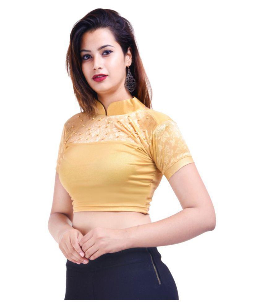 gold shimmer long sleeve top