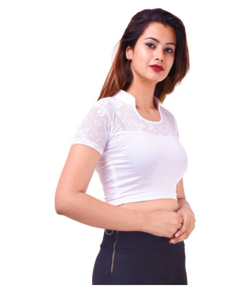 white lycra long sleeve top