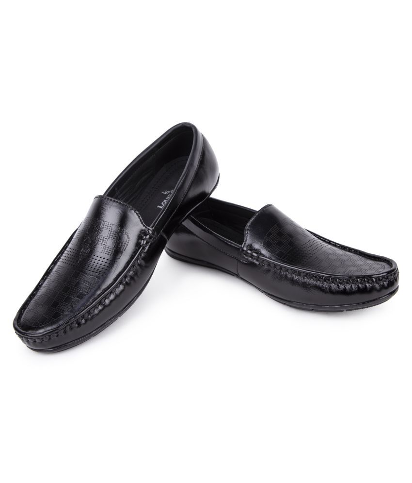 LOUIS STITCH Black Loafers - Buy LOUIS STITCH Black Loafers Online at Best Prices in India on ...