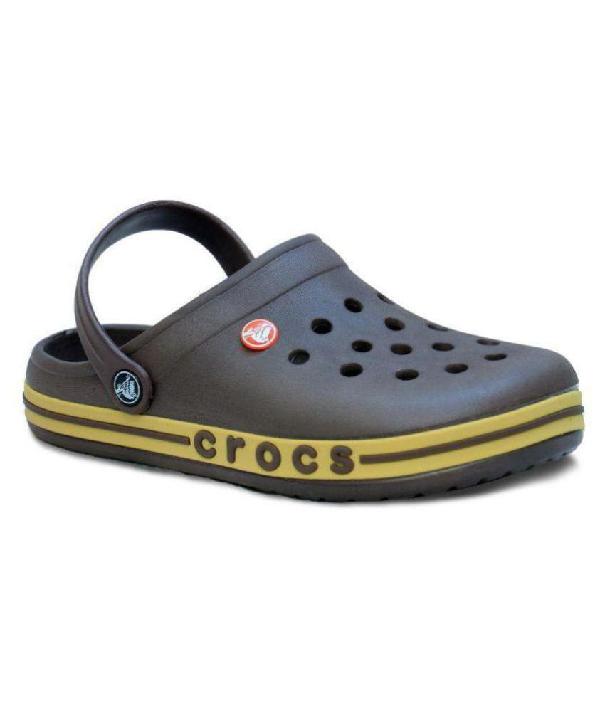 Download Crocs Brown Slide Flip flop Price in India- Buy Crocs ...