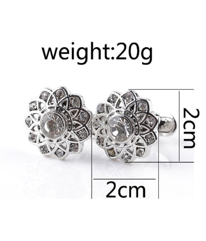 Adolee Collection Flower Cufflink For Men's: Buy Online at Low Price in ...