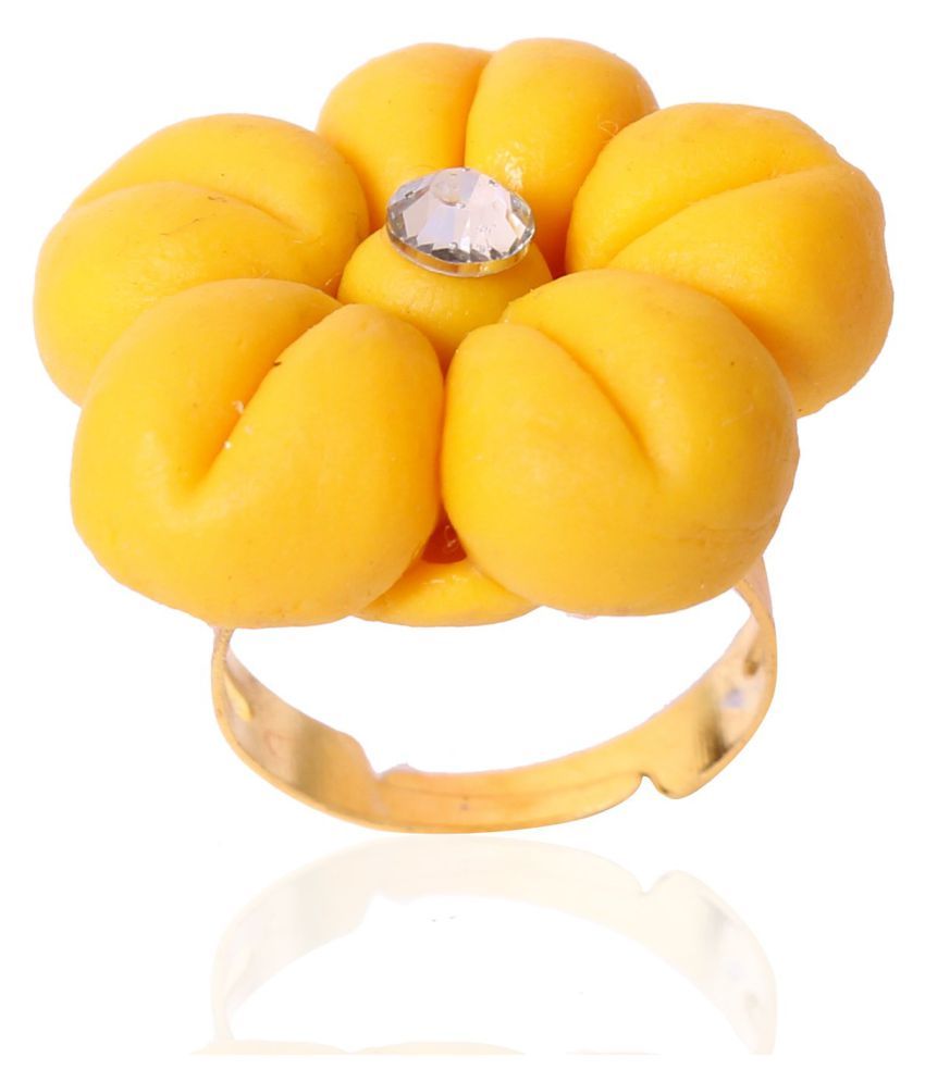 Handmade Porcelain Dough Flower Ring /for women /girls Buy Handmade