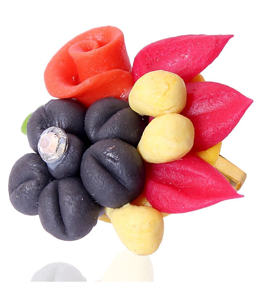 Handmade Porcelain Dough Flower Ring /for women /girls Buy Handmade