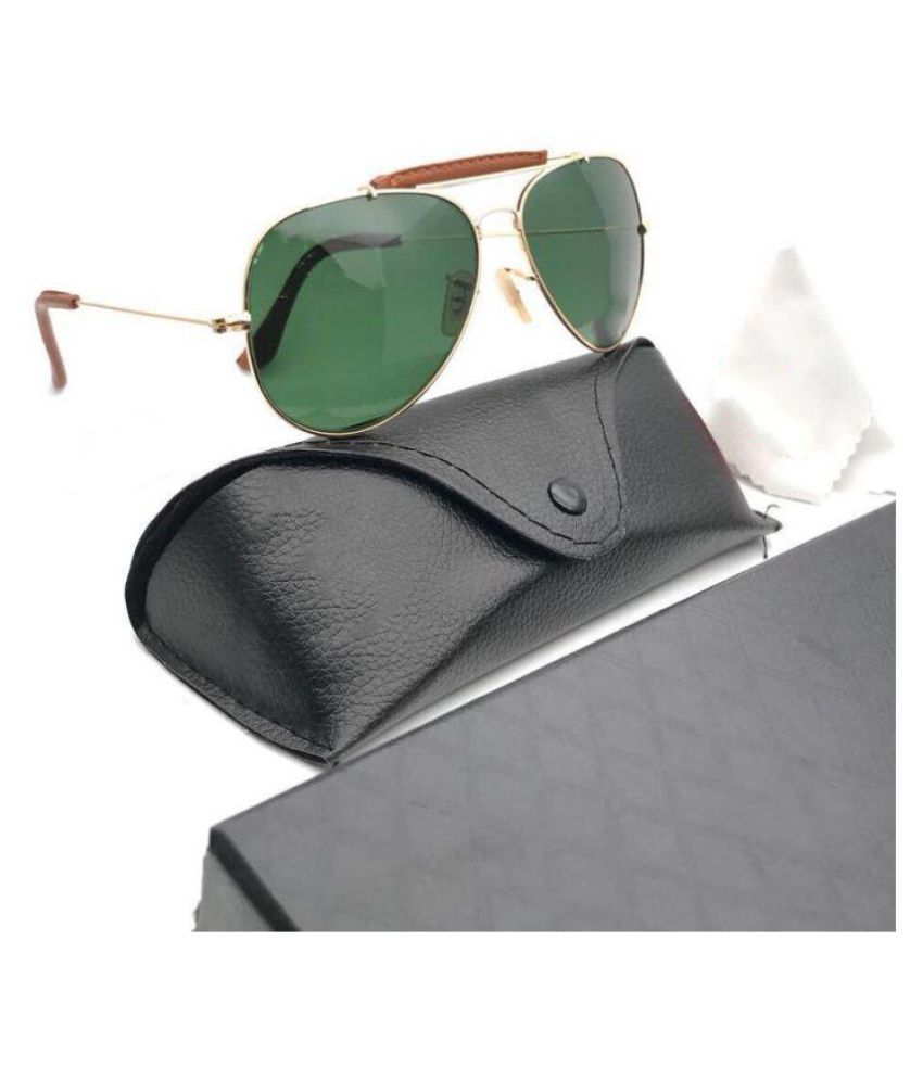 QUALITY SUNGLASSES Green Pilot Sunglasses ( BAR ) Buy QUALITY
