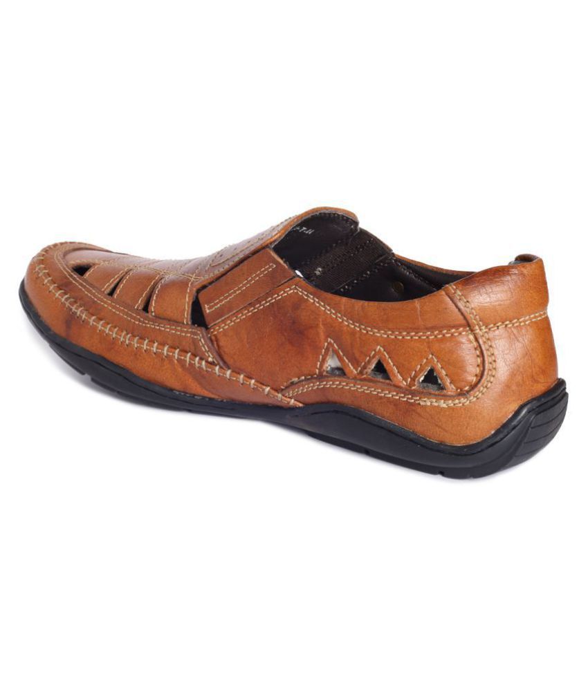 buckaroo men's leather sandals