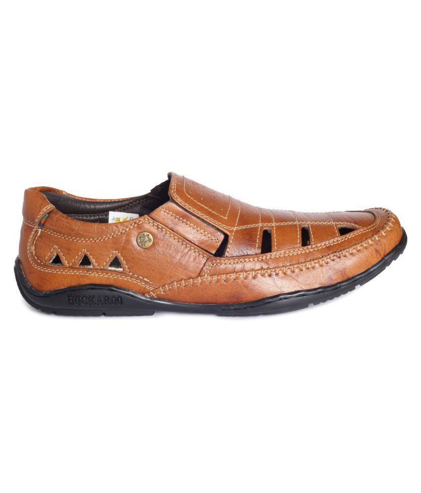 buckaroo men's leather sandals