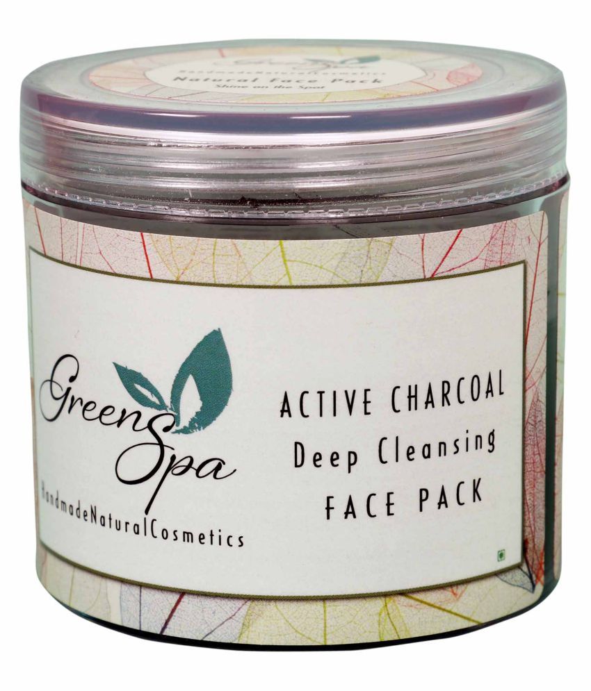 GREENSPA Active Charcoal Deep Cleansing Face Pack For Glowing Skin