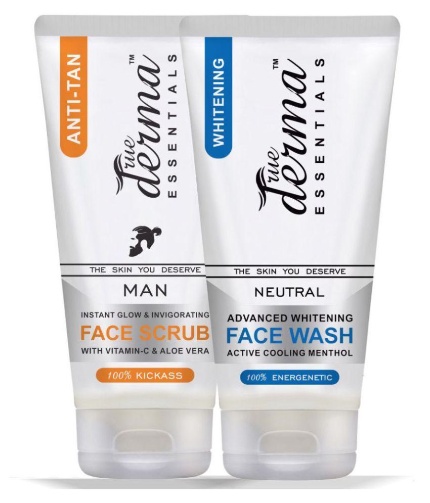 true derma glow face wash