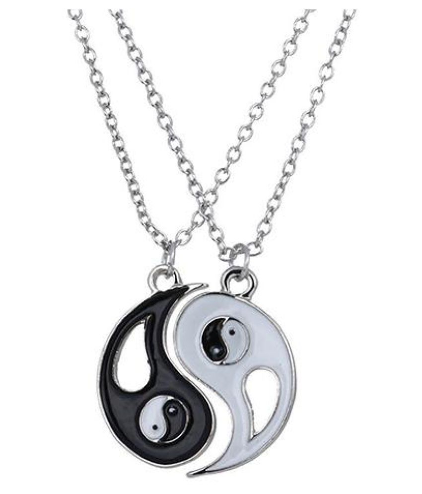 2pcs Set Best Friends Tai Chi Yin Yang Hollow Pendant Split Matching Necklace Fashion Jewellery Buy 2pcs Set Best Friends Tai Chi Yin Yang Hollow Pendant Split Matching Necklace Fashion Jewellery Online In India