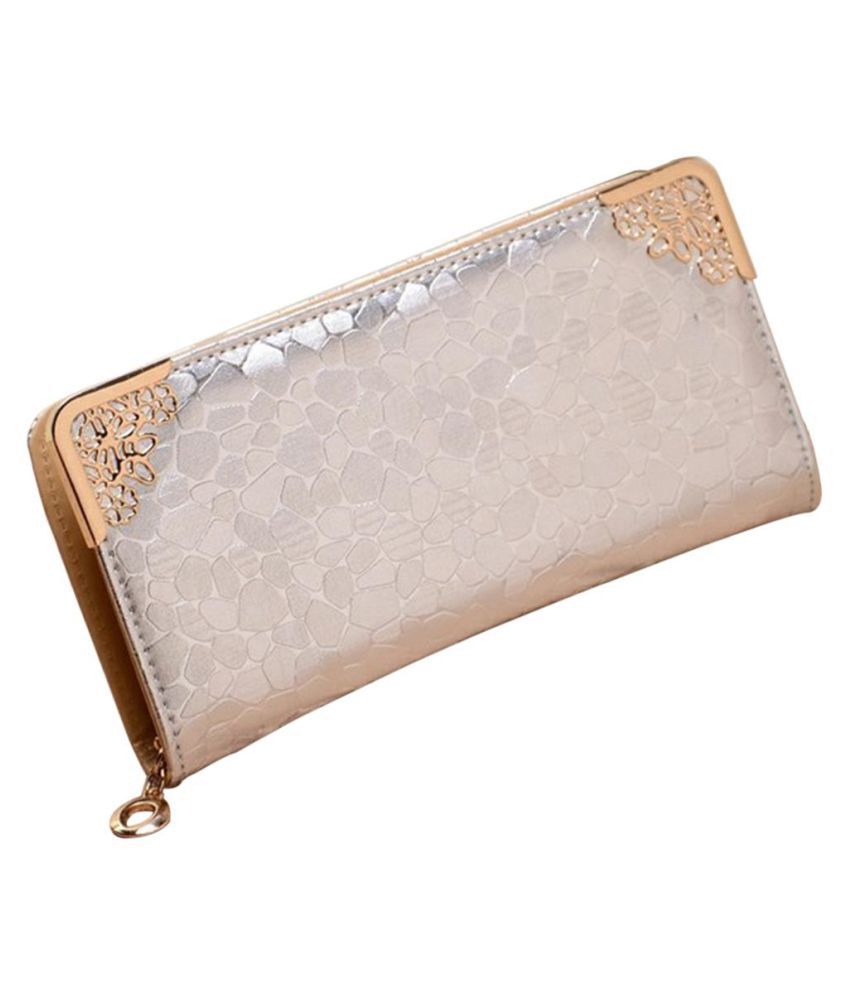 VelvxKl Exquisite Fashion Dual-Zipper Matte Faux Leather Women Long Purse Cash Card Clutch Bag Sale Clearance 